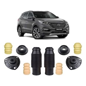 Kit Coxim Dianteiro + Batente Traseiro Santa Fé 3.5 11 12 13