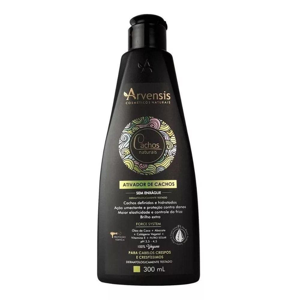 Kit Arvensis Cachos Naturais Crespos E Tec Oil 6 Itens