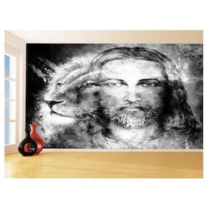 Papel De Parede 3D Religioso Jesus Leão De Judá 3,5M Rl88