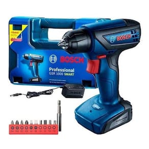 Furadeira Parafusadeira Profissional Bateria - Azul-Marinho