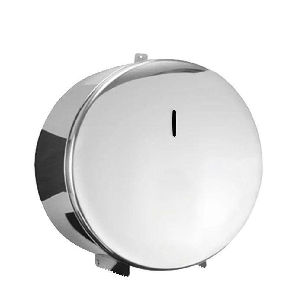 Dispenser Porta Rolão 300M Inox 430 Com Trava Para Cadeado