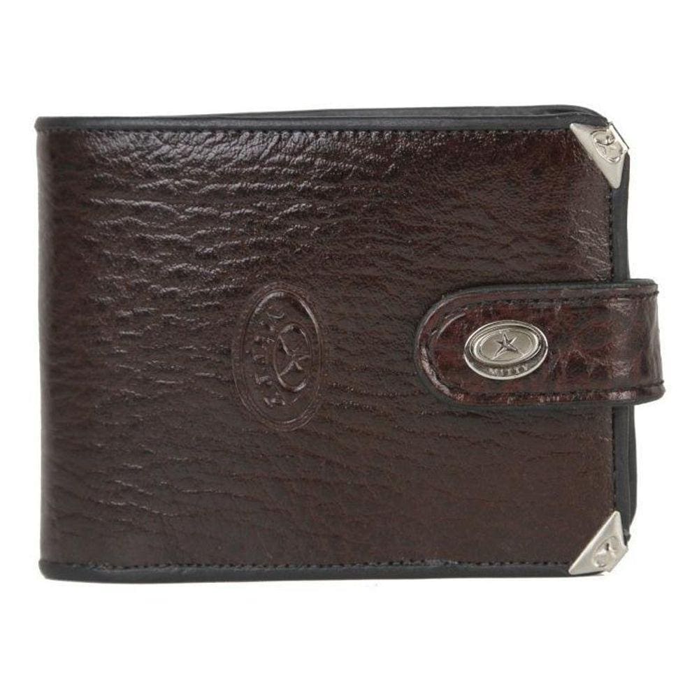 Carteira Mitty Em Couro  Café  - M2Ef