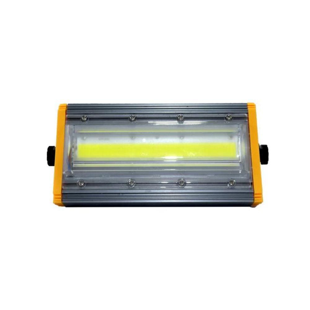 Refletor Led Linear Holofote 100W Branco-Frio 6500K Ip68