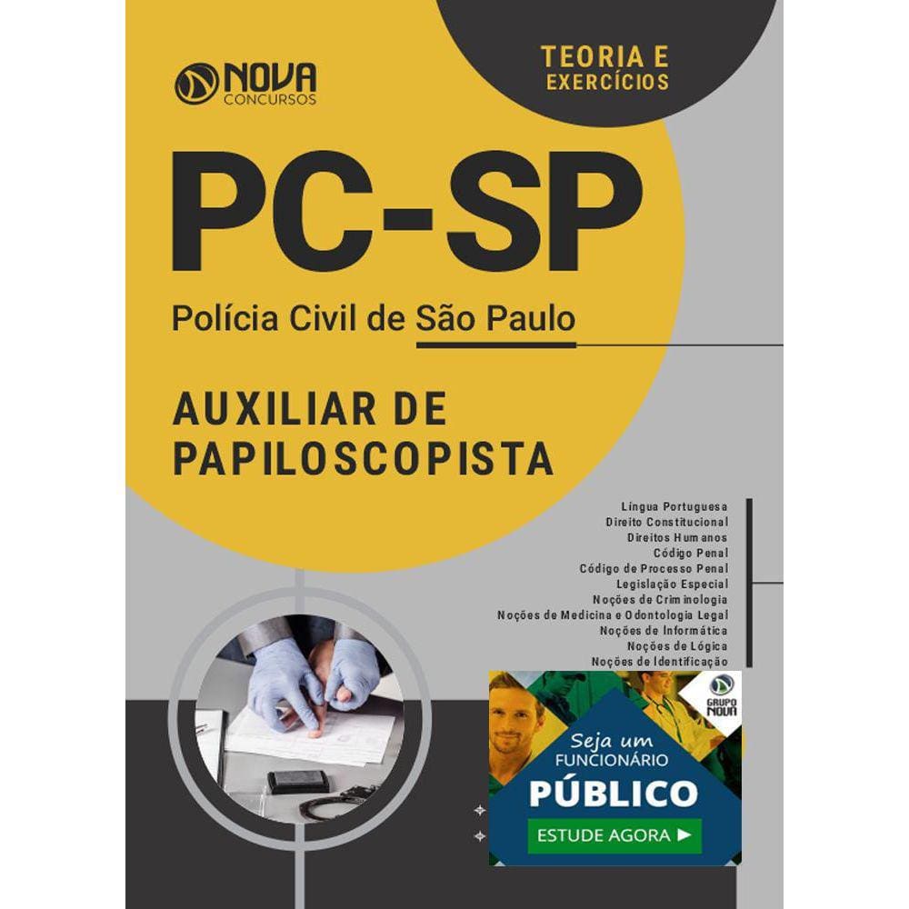 Apostila Concurso Pc Sp - Auxiliar De Papiloscopista