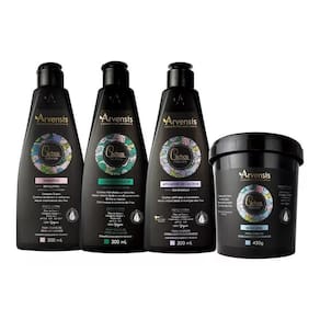 Kit Cachos Arvensis Sh+Cond+Ativador 300Ml+Masc. Ondul. 450G