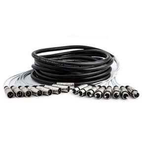 Multicabos Com Conectores Xlr 8 Vias Santo Angelo 15 Metros