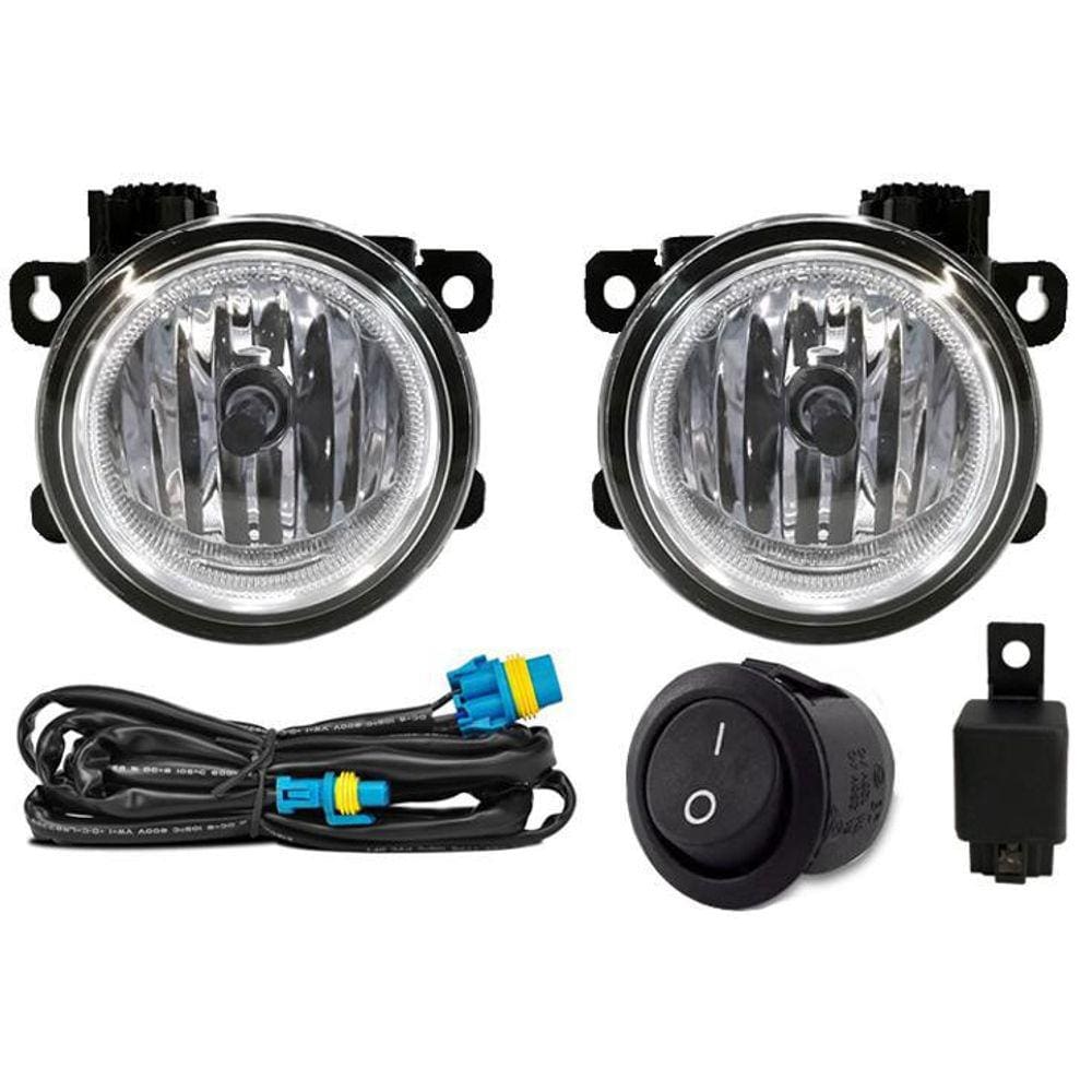 Kit Farol De Milha Neblina Fiat Mobi Interruptor Alternativo