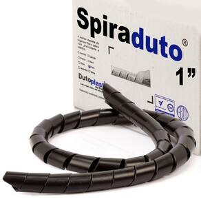 Organizador Fios E Cabos Spiraduto De 1 Preto - 30 Mt
