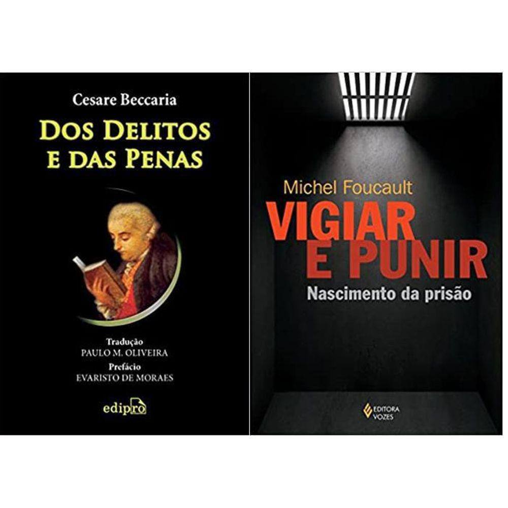 Kit 2 Livros Dos Delitos E Das Penas + Vigiar E Punir