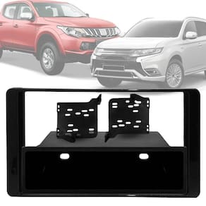 Moldura 1/2 Din Mitsubishi Outlander 2014 A 2021 E Triton