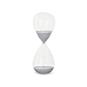Ampulheta Decorativa Em Vidro Cristalizado Premium