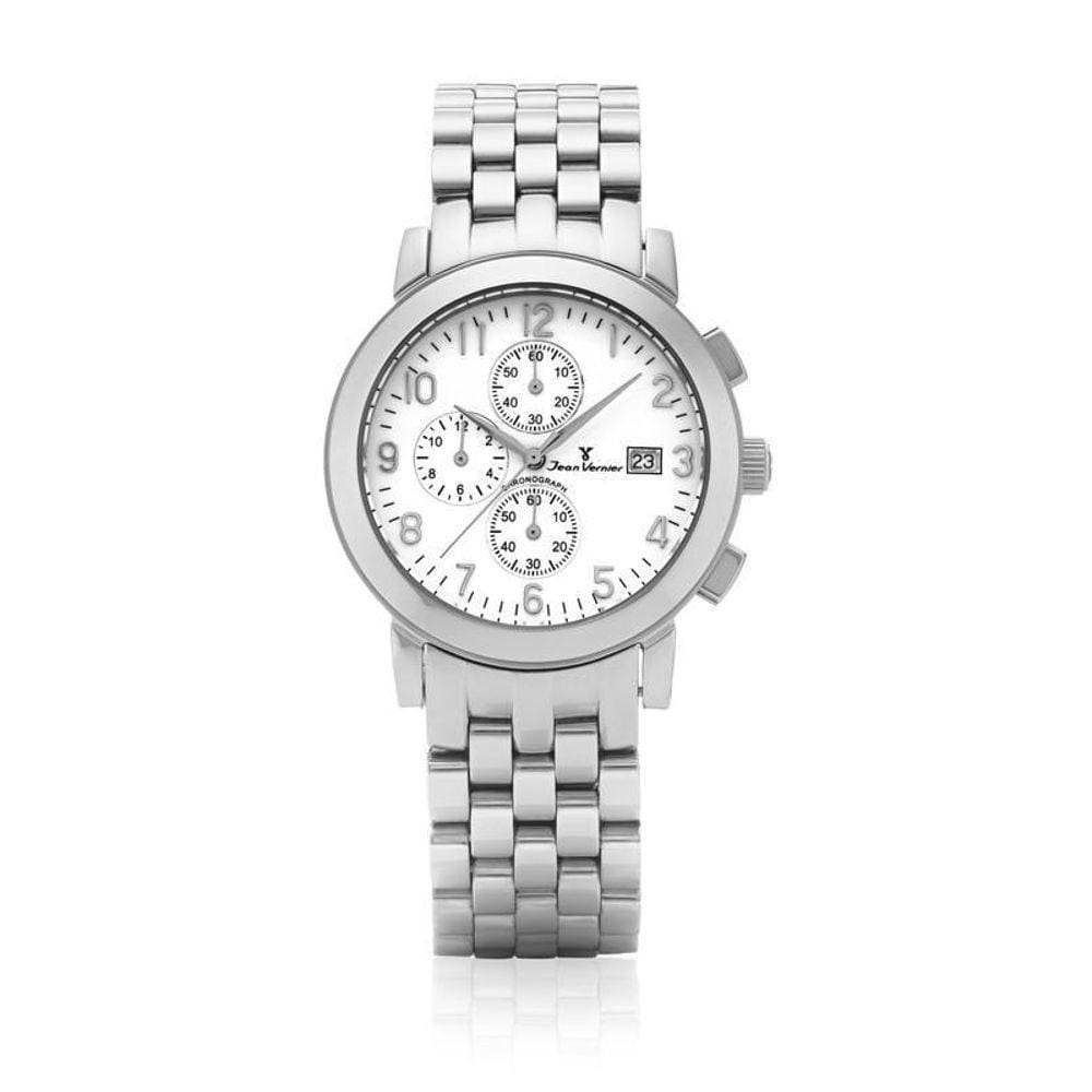 Relógio De Pulso Jean Vernier Masculino Cronógrafo Jv11375B