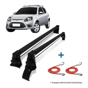 Rack De Teto Bagageiro + 2 Elasticos Ford Ka 2008 A 2013