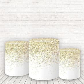 Trio De Capas Cilindros 3D Sublimado Efeito Glitter Fcc-284