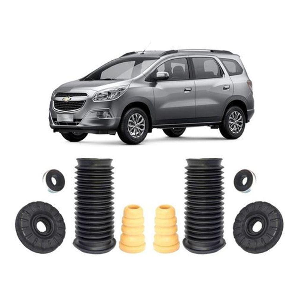 2 Kit Coxim Batente Dianteiro Chevrolet Spin 2013 2014 2015