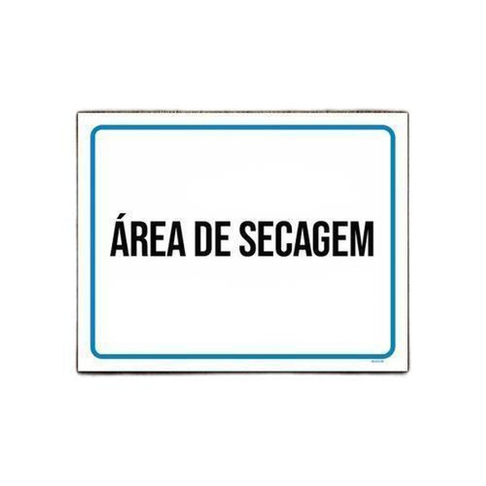 Kit 10 Placas Ambiente - Área De Secagem