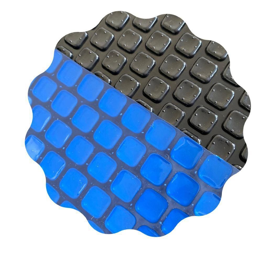 Capa Térmica Piscina 5X5 300 Micras Proteção Uv Black/Blue