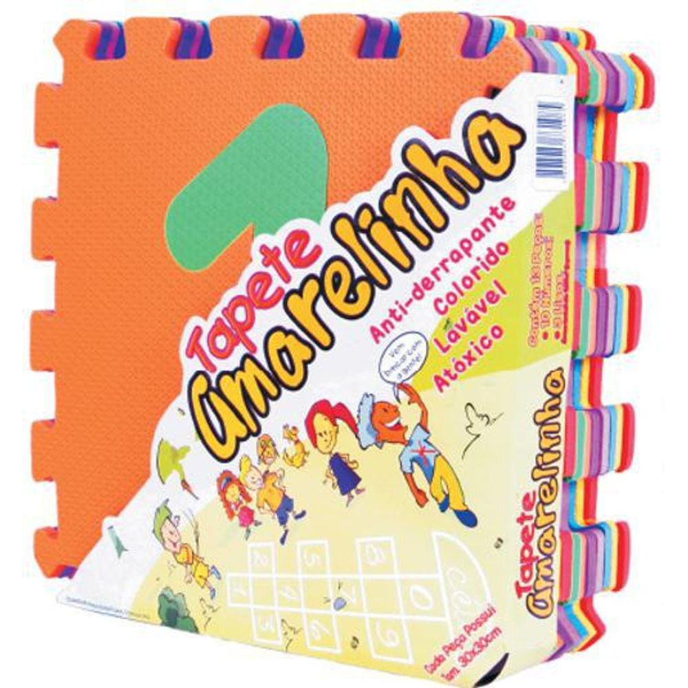 Tapete Amarelinha Texturizada 13 Peças