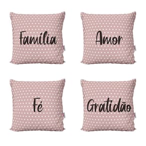 Almofadas Decorativas Rosa Decorativas Para Sofá 40X40