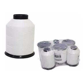 Linha 10 De Pipa 1000 Jardas Branca Extra Forte Com 6 Tubos