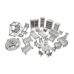 Kit Casinha Bonecas Decor Mirian Sonhos 29 Moveis S+B Darama