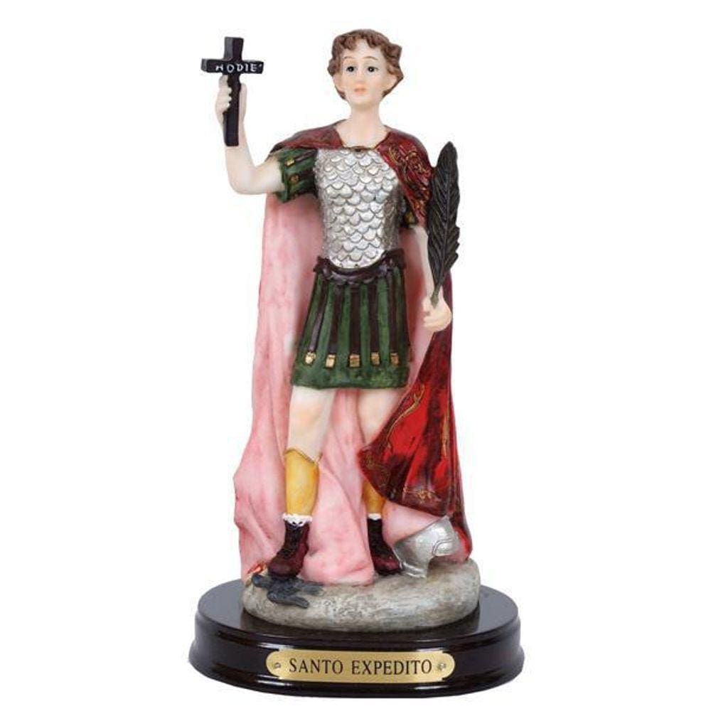 Escultura Santo Expedito 21Cm Com Luz