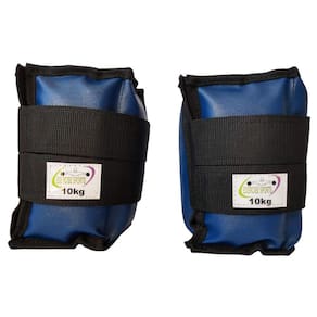 Tornozeleira / Caneleira Peso 10 Kg - Profissional Academia - Azul.