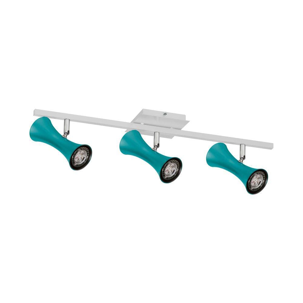 Spot sobrepor trilho 7913 em alumínio azul-60 x 16 cm