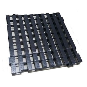 Pallet Palete Estrado Plástico 50X50Cm Preto 6Pcs