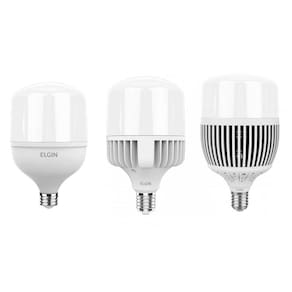 Lâmpada Super Bulbo Led 65W Elgin E27- E40 Potente Econômica