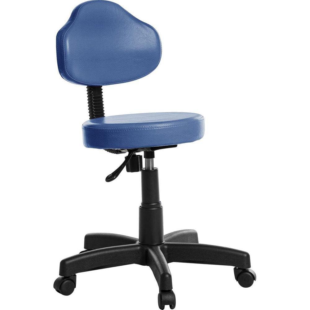Cadeira Mocho Estética Clinica Plus Rv Cor Azul