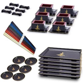 Kit Oriental Japonês Sushi Sashimi Para 6 Pessoas