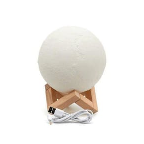Umidificador Aromatizador Abajur Lua Cheia 3D - Lelong