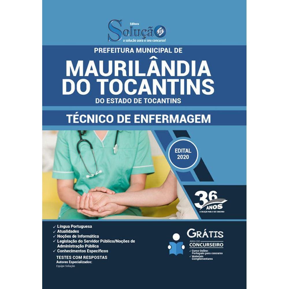 Apostila Maurilândia Do Tocantins - Técnico De Enfermagem