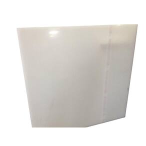 Ch. Acrilica Branca Leitosa 1000X500Mm Na Esp. De 3,0Mm