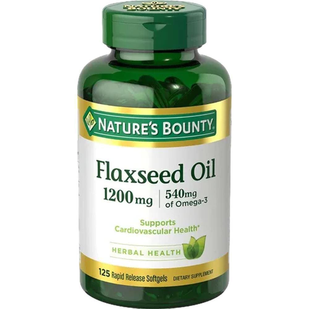 Nature`S Bounty Óleo De Linhaça 1200 Mg - 125 Cápsulas