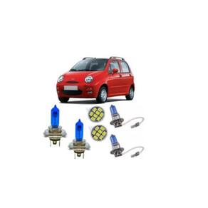 Kit Lampada Super Branca Chery Qq 2011/2016 Alto/Baixo/Milha