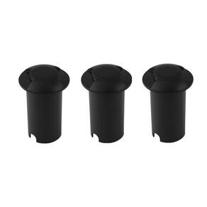 Spot Para Piso Preto 2 Fachos Led 1W 3000K Redondo Ace78 3un