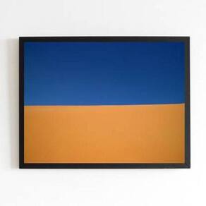 Quadro Fotografia Deserto 45X34Cm - Com Vidro Moldura Preta