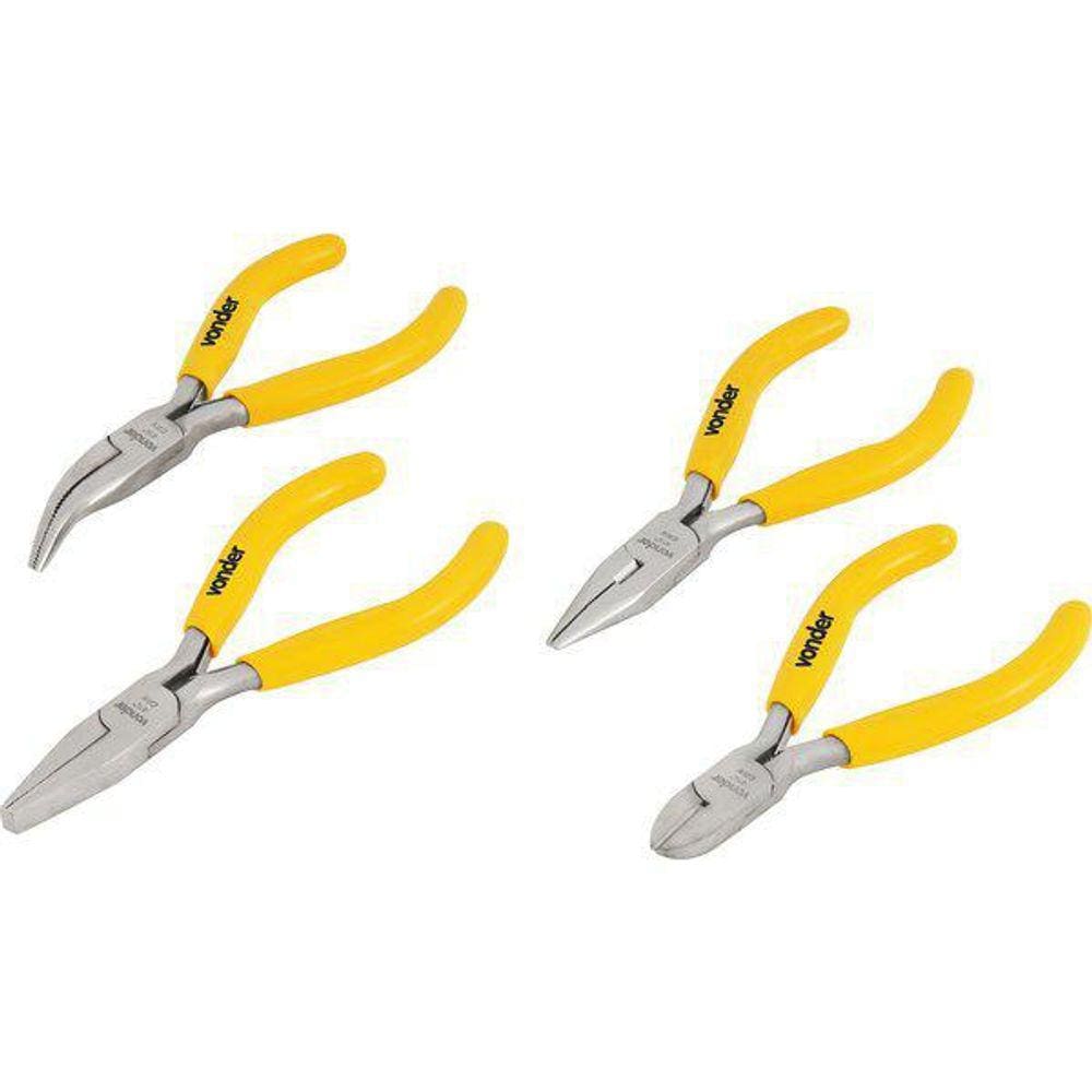 Jogo Mini Alicate 4 Pecas Crv Vonder