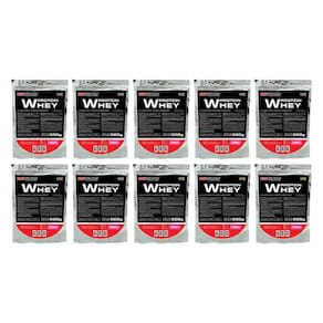 Kit 10X Whey Protein 500G Morango - Bodybuilders