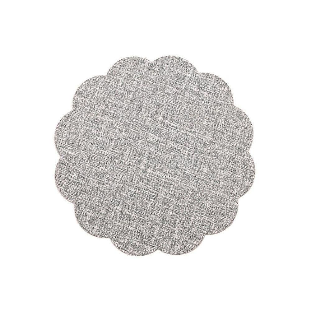 Jogo Americano 4 Lugares Candian Cinza 38 Cm Mimo Style