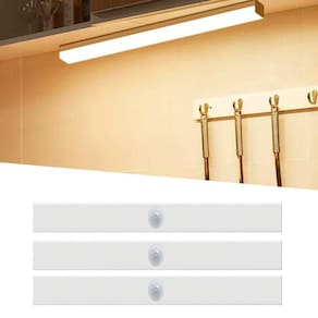 Kit 3 Luminárias Led 5W Barra 50Cm Usb Sensor Presença Luz