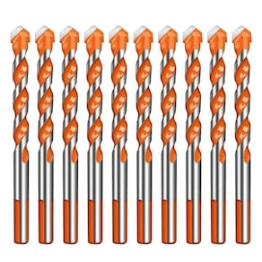 Kit 10 Broca De Torção Triangular Multifuncional 6Mm Pronta
