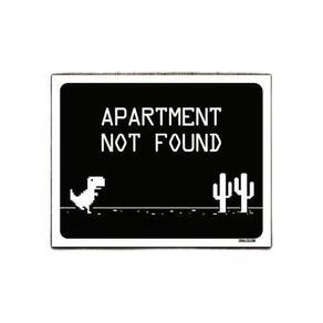Kit 5 Placas Decorativa - Apartament Not Found
