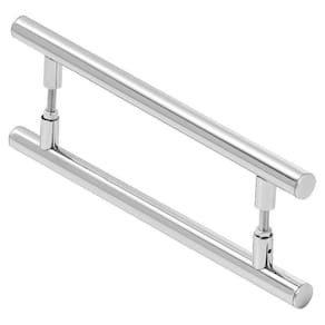 Puxador De Porta Redondo Para Vidro E Madeira 80Cm