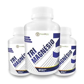 Kit 3 Magnesio Malato Citrato Bisglicinato 180 Cap 500Mg