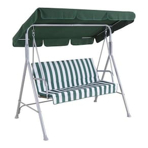 Cadeira De Balanço Namoradeira Banco De Jardim Retro - Verde