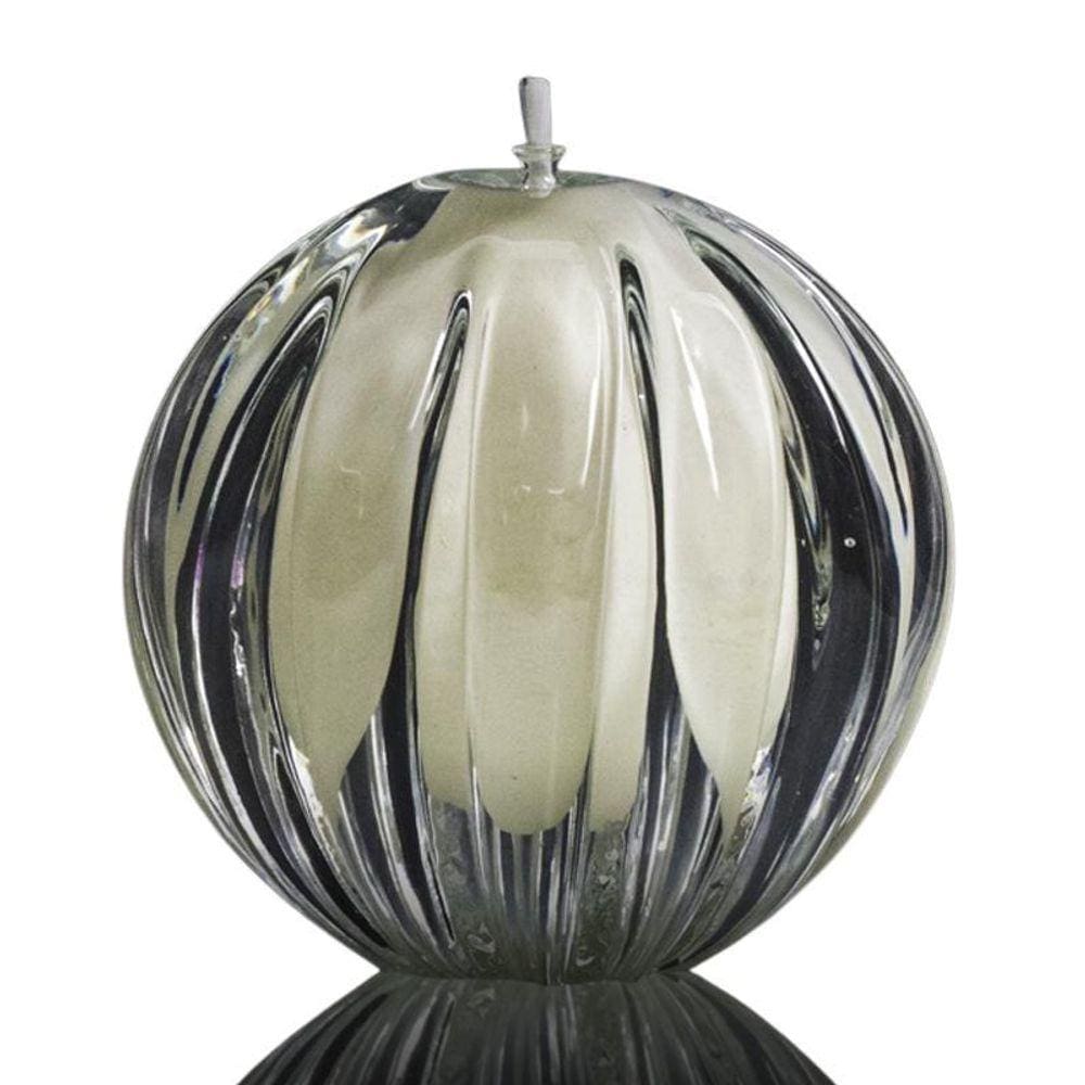 Lamparina Em Cristal Murano Pérola - São Marcos 10Cm - 002