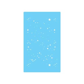 Stencil De Parede Tamako Estampa Estrelas 55X90Cm - Ref 473
